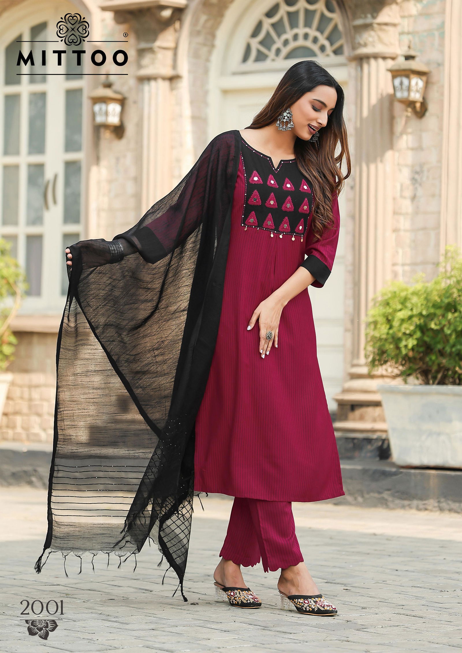 Rashmika By Mittoo Rayon Printed Kurti With Bottom Dupatta Orders In India